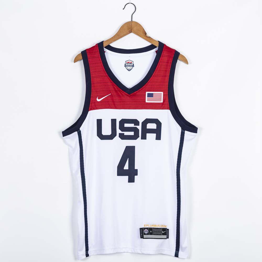 2021 Olympic USA #4 Beal White Nike NBA Jerseys